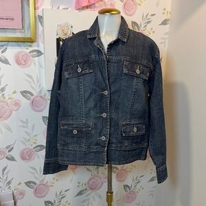 Chico’s Women’s Stylish Blue Denim Jacket